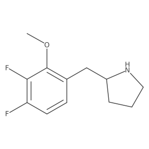 2-[(3,4-Difluoro-2-methoxyphenyl)methyl]pyrrolidine Structure