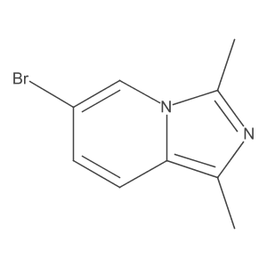 6-Bromo-1,3-dimethylimidazo[1,5-a]pyridine结构式