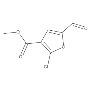 Methyl 2-chloro-5-formylfuran-3-carboxylate结构式