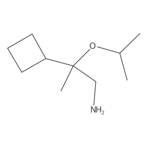 2-Cyclobutyl-2-(propan-2-yloxy)propan-1-amine Structure