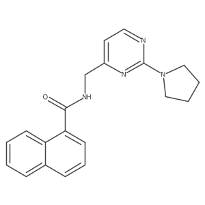 N-((2-(pyrrolidin-1-yl)pyrimidin-4-yl)methyl)-1-naphthamide Structure