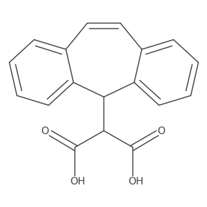 2-(5H-Dibenzo[a,d]cyclohepten-5-yl)propanedioic acid Structure