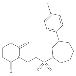 1-(2-((3-(4-Fluorophenyl)azepan-1-yl)sulfonyl)ethyl)piperidine-2,6-dione结构式
