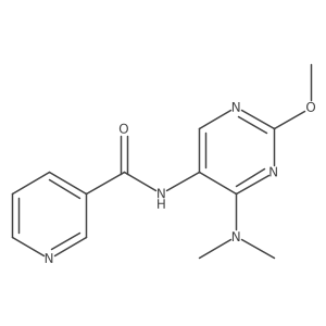 N-(4-(dimethylamino)-2-methoxypyrimidin-5-yl)nicotinamide结构式