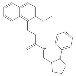 3-(2-methoxynaphthalen-1-yl)-N-[(1-phenylpyrrolidin-2-yl)methyl]propanamide Structure