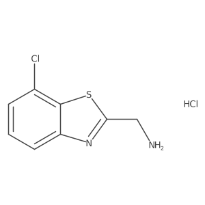 (7-Chloro-1,3-benzothiazol-2-yl)methanamine hydrochloride结构式