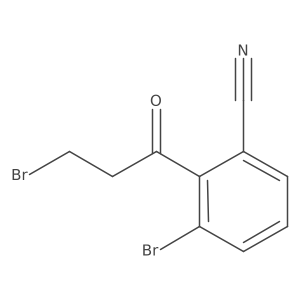 1-(2-Bromo-6-cyanophenyl)-3-bromopropan-1-one结构式