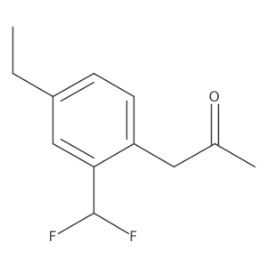 1-(2-(Difluoromethyl)-4-ethylphenyl)propan-2-one结构式