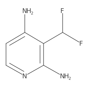 3-(Difluoromethyl)pyridine-2,4-diamine Structure