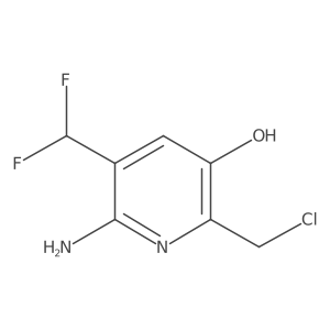 6-Amino-2-(chloromethyl)-5-(difluoromethyl)pyridin-3-ol Structure