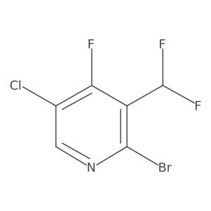 2-Bromo-5-chloro-3-(difluoromethyl)-4-fluoropyridine Structure