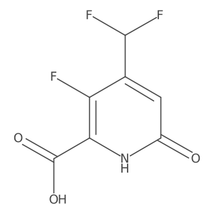 4-(difluoromethyl)-3-fluoro-6-oxo-1H-pyridine-2-carboxylic acid结构式