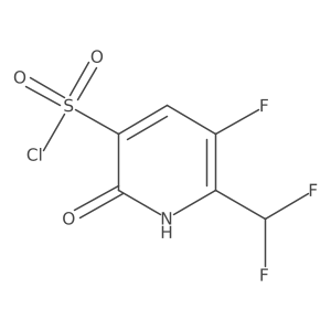 2-(Difluoromethyl)-3-fluoro-6-hydroxypyridine-5-sulfonyl chloride Structure