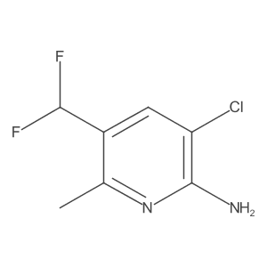 3-Chloro-5-(difluoromethyl)-6-methylpyridin-2-amine Structure