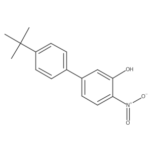 4a(2)-(1,1-Dimethylethyl)-4-nitro[1,1a(2)-biphenyl]-3-ol结构式