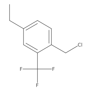 4-Ethyl-2-(trifluoromethyl)benzyl chloride结构式