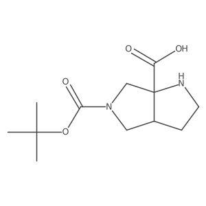5-(tert-Butoxycarbonyl)octahydropyrrolo[3,4-b]pyrrole-6a-carboxylic acid Structure