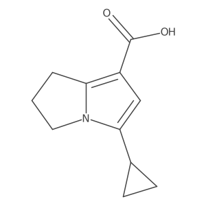 5-Cyclopropyl-2,3-dihydro-1H-pyrrolizine-7-carboxylic acid Structure