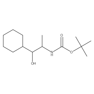 Tert-butyl N-(1-cyclohexyl-1-hydroxypropan-2-YL)carbamate Structure