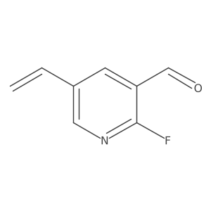 5-Ethenyl-2-fluoropyridine-3-carbaldehyde结构式