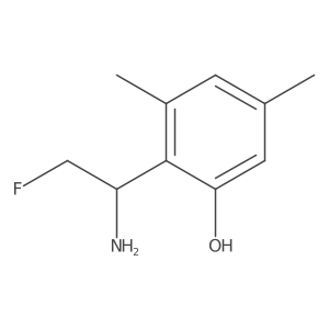 2-(1-Amino-2-fluoroethyl)-3,5-dimethylphenol结构式