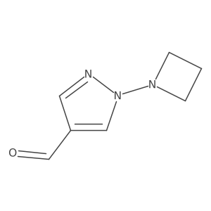 1-(Azetidin-1-yl)pyrazole-4-carbaldehyde结构式
