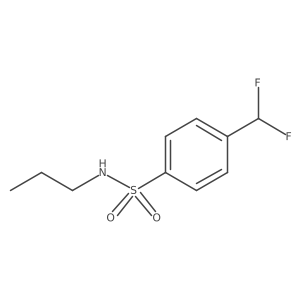 4-(difluoromethyl)-N-propylbenzene-1-sulfonamide结构式