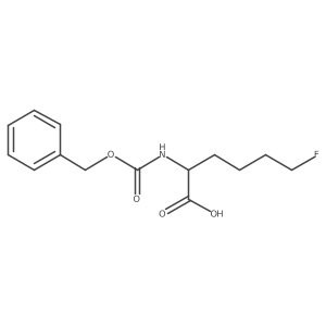 2-{[(Benzyloxy)carbonyl]amino}-6-fluorohexanoic acid结构式