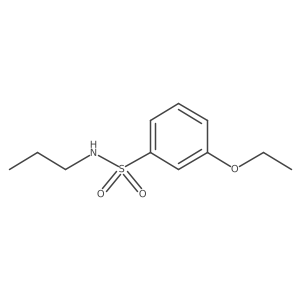 3-ethoxy-N-propylbenzene-1-sulfonamide结构式
