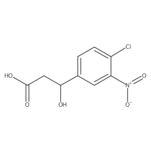 3-(4-Chloro-3-nitrophenyl)-3-hydroxypropanoic acid结构式
