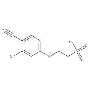 2-(3-Chloro-4-cyanophenoxy)ethane-1-sulfonyl chloride Structure