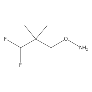 O-(3,3-difluoro-2,2-dimethylpropyl)hydroxylamine结构式