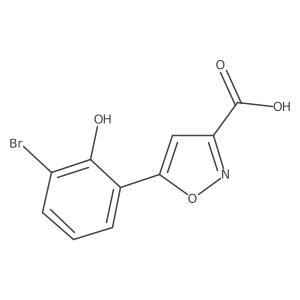5-(3-Bromo-2-hydroxyphenyl)-1,2-oxazole-3-carboxylic acid Structure