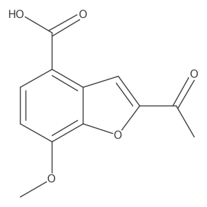 2-Acetyl-7-methoxybenzofuran-4-carboxylic acid Structure