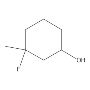 (1R,3R)-3-Fluoro-3-methylcyclohexan-1-ol结构式