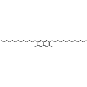 2,7-Dibromo-3,6-bis(dodecyloxy)naphthalene结构式
