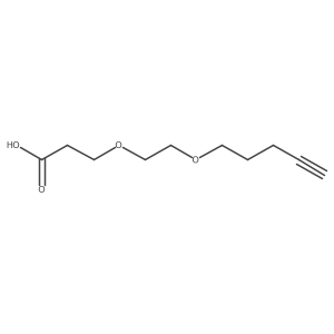 3-[2-(Pent-4-yn-1-yloxy)ethoxy]propanoic acid Structure