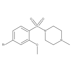 1-[(4-Bromo-2-methoxyphenyl)sulfonyl]-4-methylpiperazine结构式