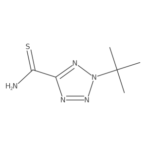 2-tert-butyl-2H-1,2,3,4-tetrazole-5-carbothioamide结构式