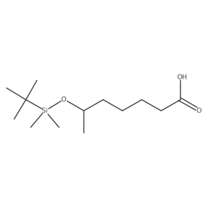 6-(tert-Butyldimethylsilyloxy)heptanoic acid结构式