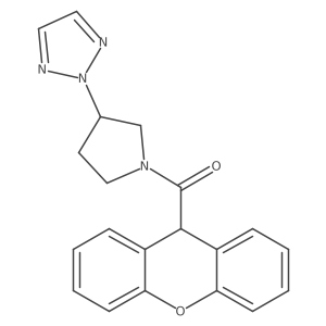 (3-(2H-1,2,3-triazol-2-yl)pyrrolidin-1-yl)(9H-xanthen-9-yl)methanone Structure