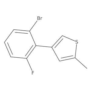 4-(2-Bromo-6-fluorophenyl)-2-methylthiophene Structure