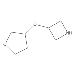 (S)-3-((Tetrahydrofuran-3-YL)oxy)azetidine结构式