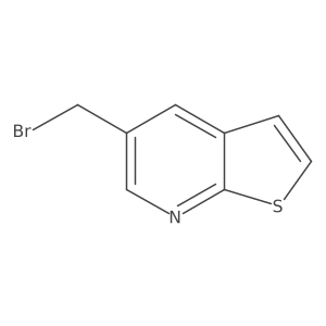 5-(Bromomethyl)thieno[2,3-b]pyridine结构式