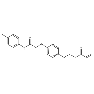 N-[2-(4-{[(4-methylphenyl)carbamoyl]methoxy}phenyl)ethyl]prop-2-enamide结构式