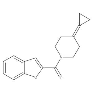 Benzofuran-2-yl(4-cyclopropylidenepiperidin-1-yl)methanone Structure