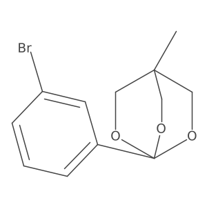 1-(3-Bromophenyl)-4-methyl-2,6,7-trioxabicyclo[2.2.2]octane Structure