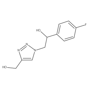 1-(4-fluorophenyl)-2-[4-(hydroxymethyl)-1H-1,2,3-triazol-1-yl]ethan-1-ol Structure
