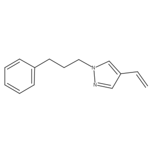 4-ethenyl-1-(3-phenylpropyl)-1H-pyrazole结构式