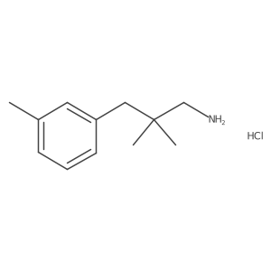 2,2-Dimethyl-3-(3-methylphenyl)propan-1-amine hydrochloride结构式